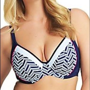 NWT Elomi chevron bikini top